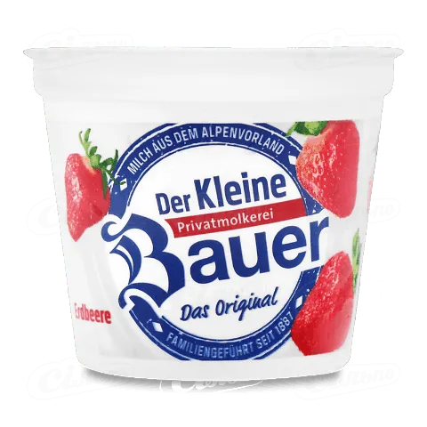 Йогурт Bauer Der Kleine з полуницею 3,5%, 125г