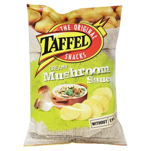 Чіпси Taffel картопляні зі смаком вершково-грибного соусу 130г