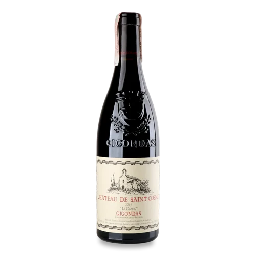 Вино Червоне Сухе Ординарне Сортове AOC Жіґондас Le Claux Chateau de Saint Cosme 0.75л 15.5%