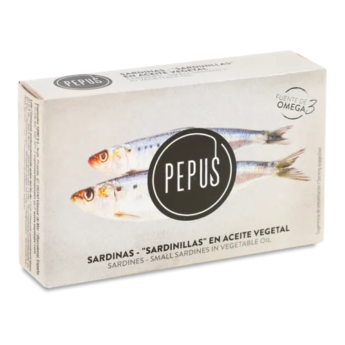 Сардини Вищого Ґатунку Pepus В Рослинній Олії, 240 Г