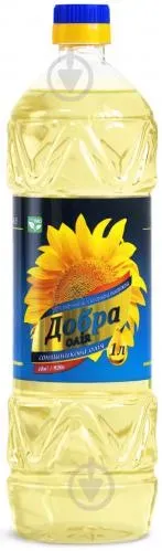 Олія соняшникова «Добра Олія» рафінована 1л