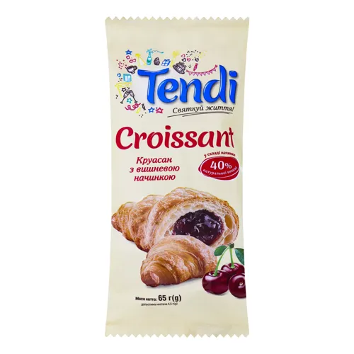 Круасан з вишневою начинкою Tendi м/у 65г