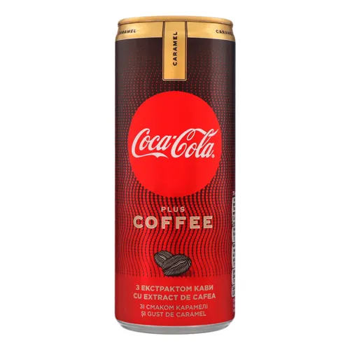 Напій безалкогольний з екстрактом кави Карамель Coca-Cola з/б 250мл