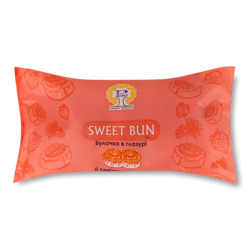 Булочка В Глазурі Зі Смаком Полуниці, в/ґ, 0.16кг