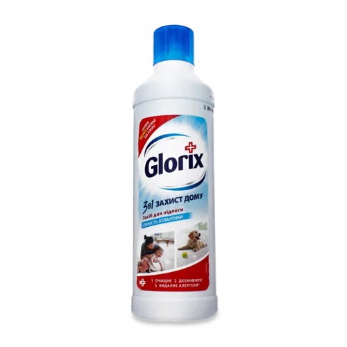 Засіб Для Підлоги 3в1 Свіжість Атлантики Glorix, Пластикова Пляшка 1000мл