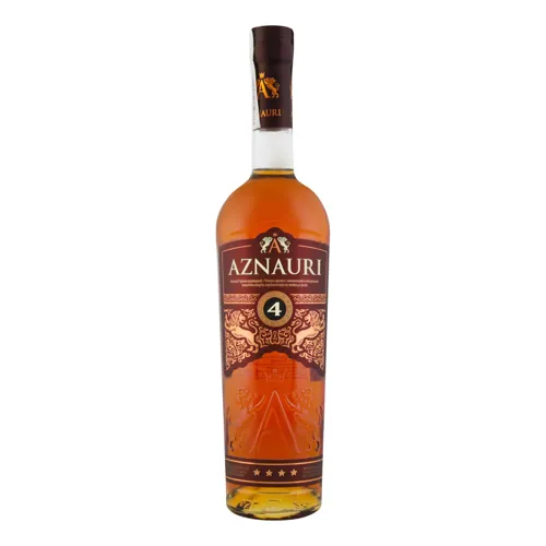 Коньяк 0.5л 40% ординарний Чотири зірки Aznauri