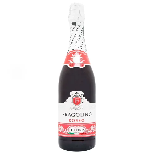 Вино ігристе Fortinia Fragolino Rosso червоне напівсолодке 7% 0,75л