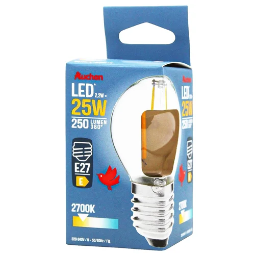 Лампа Auchan LED E27 2W 2700K