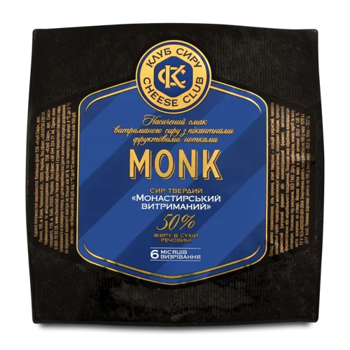 Сир Твердий 50% Monk Клуб Сиру, кг