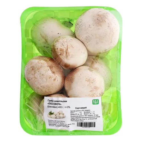 Печериці Еко-Овочі 400г