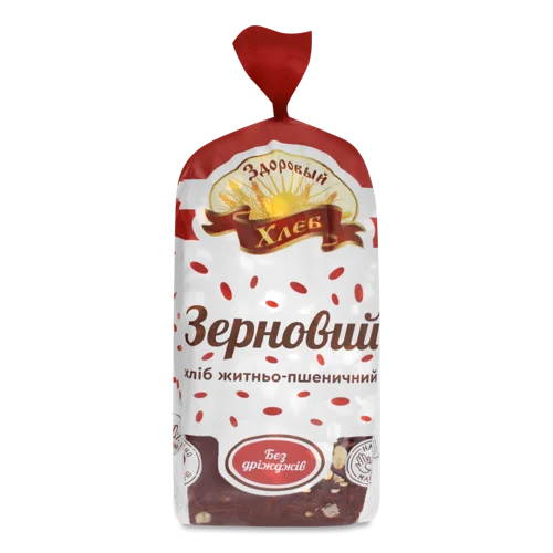 Хліб Житньо-Пшеничний Зерновий в/ґ, 0.4кг