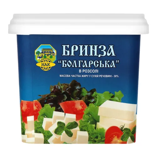 Бринза 30% в розсолі Болгарська НАК 550г