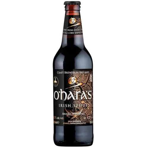 Пиво O'Hara's Irish Stout темне фільтроване 4,3% 0,5л