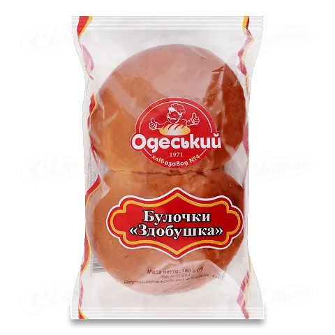 Булочка Одеський ХЗ №4 «Здобушка», 2 шт. в упаковці, 180г