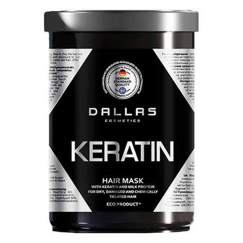 Маска Dalas Keratin з кератином і молочним протеїном 1л