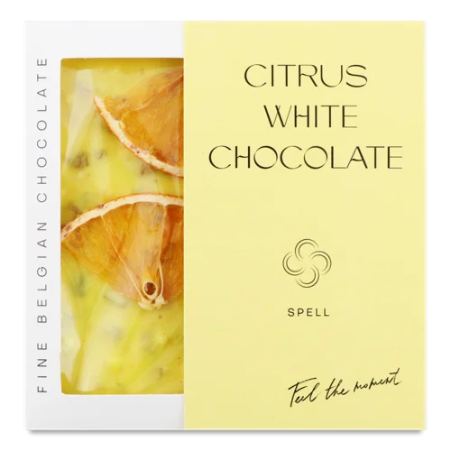 Шоколад Білий З Цитрусом Та Вибуховою Карамеллю, к/у 80г