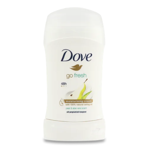 Антиперспірант-олівець Dove Pear & Aloe Vera Go Fresh, 40 мл