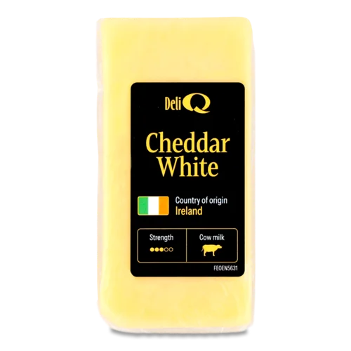 Сир Чеддер Білий В/ґ 48% 130г Кью Концепт