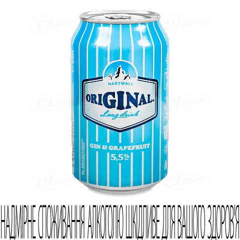 Напій слабоалкогольний Long Drink Gin Original, 0,33л