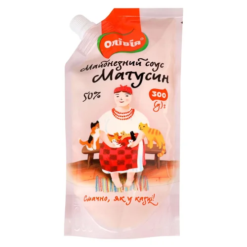 Майонезний соус Олівія Матусин 50% 300г