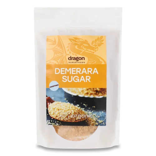 Цукор Демерара Dragon Superfoods, Вищого Ґатунку, 500г