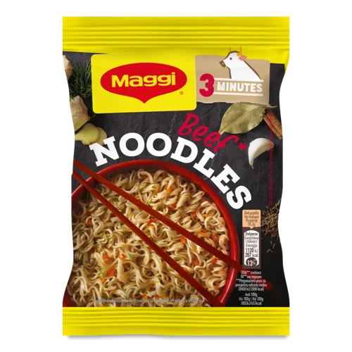 Вермішель Швидкого Приготування Зі Смаком Яловичини Maggi, м/у, 59.2 г