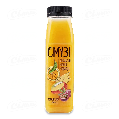 Смузі «Крафтяр» з апельсиновим соком, манго, соком маракуї, 250мл