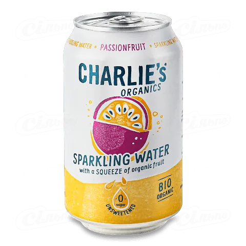 Вода мінеральна Charlie's з соком маракуйї, 0,33л