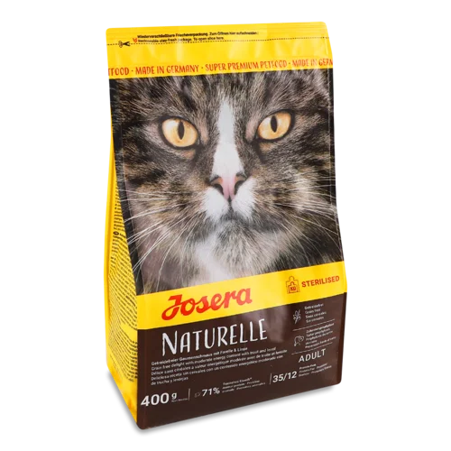 Корм сухий повнораціонний для дорослих котів Sterilised Naturelle Josera, м/у 400г