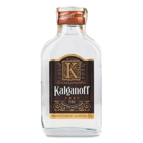 Горілка Вищого Ґатунку 40% Особлива Люкс Kalganoff, 0.1л