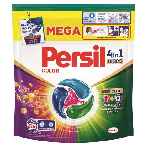 Капсули для прання Persil Discs Color Deep Clean 4в1 54шт
