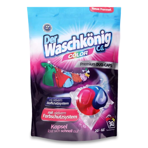 Капсули для прання Color Duo Caps Der Waschkonig, 30х18г, в/к