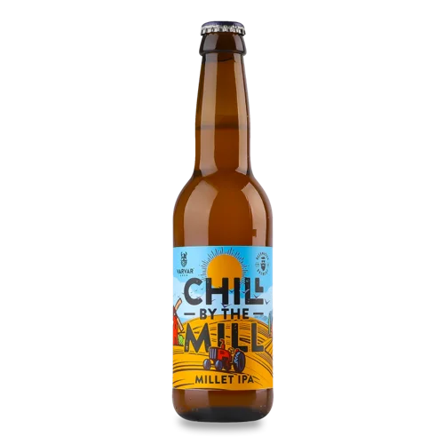 Пиво Світле Нефільтроване Непастеризоване Chill By The Mill Varvar, 0.33л, 6%