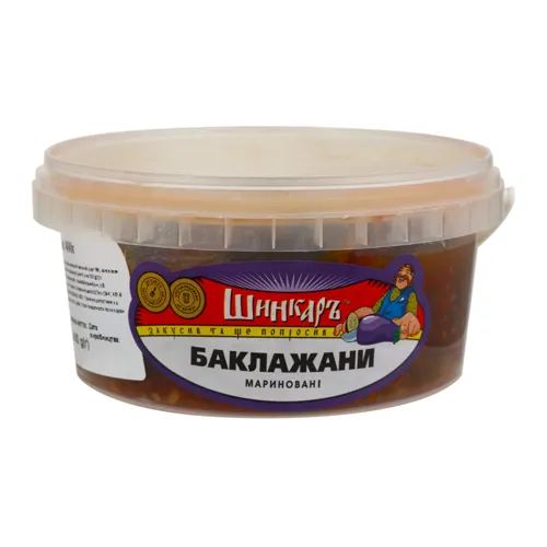 Баклажани мариновані «Шинкаръ» п/у 400г