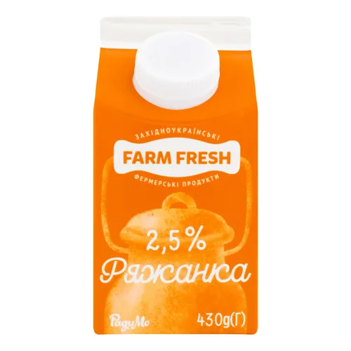 Ряжанка 2.5% Farm Fresh т/п 430г
