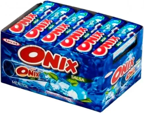 Цукерка ONIX SALSA з наповнювачем аромату ментол-евкаліпт, 20г