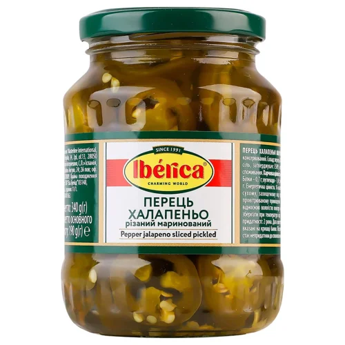 Перець Iberica Халапеньо різаний маринований 340г