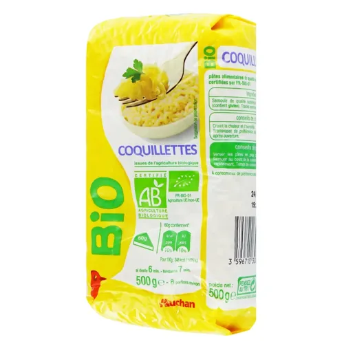 Макаронні вироби Auchan Bio равлики 500г