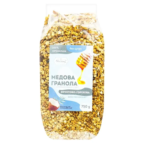 Гранола фруктово-горіхова 750г