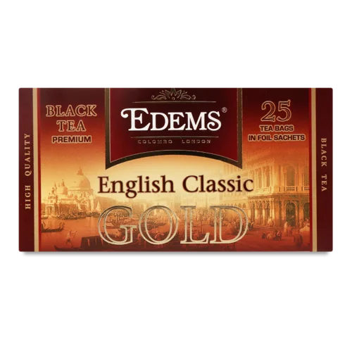 Чай Чорний English Classic Gold, Вищого Ґатунку, Картонна Упаковка, 25х2г