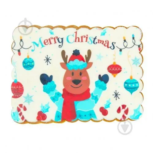 Пряник з друком "Оленятко" прямокутний