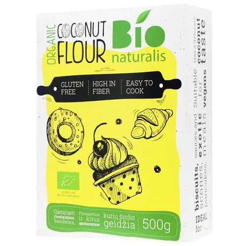 Борошно кокосове Bionaturalis органічне 500г