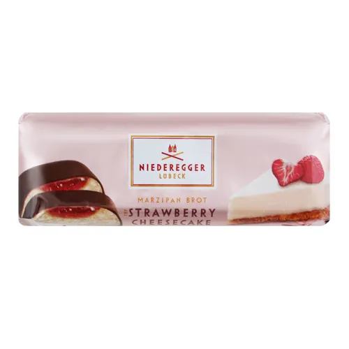 Батончик марципановий «Strawberry cheesecake» Niederegger 75г