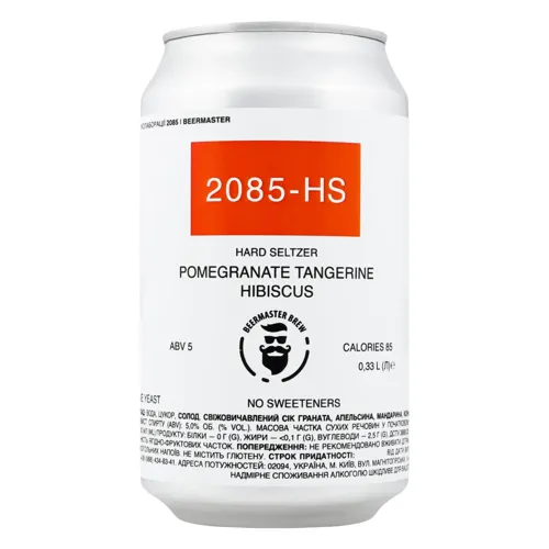 Напій алкогольний 0.33л 5% Pomegranate Tangerine Hibiscus Hard Seltzer 2085