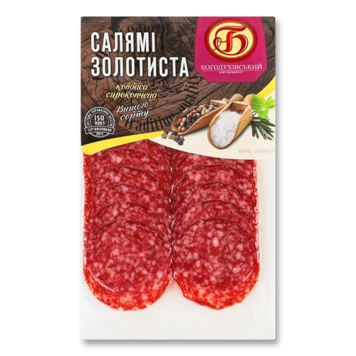 Ковбаса Птиця Салямі В/К, Богодухівський М'ясокомбінат, 70г