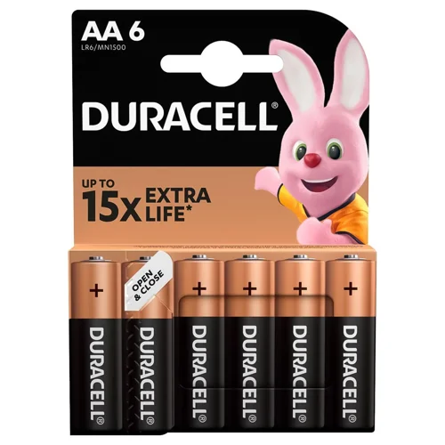 Батарейки Duracell лужні AA 6шт
