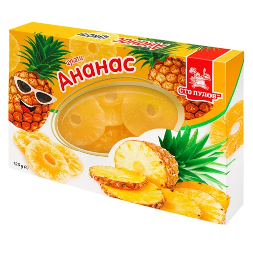 Цукати ананас Сто Пудів 125г