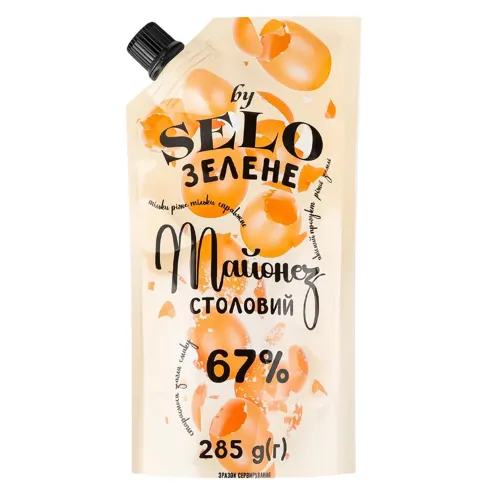 Майонез Selo Зелене Столовий 67% 285г