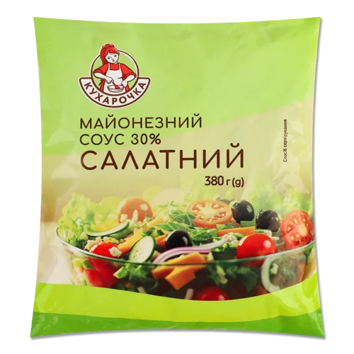 Соус Майонез Вищого Ґатунку 30%, 380Г, Кухарочка