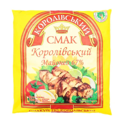 Майонез 67% Королівський Королівський смак м/у 380г